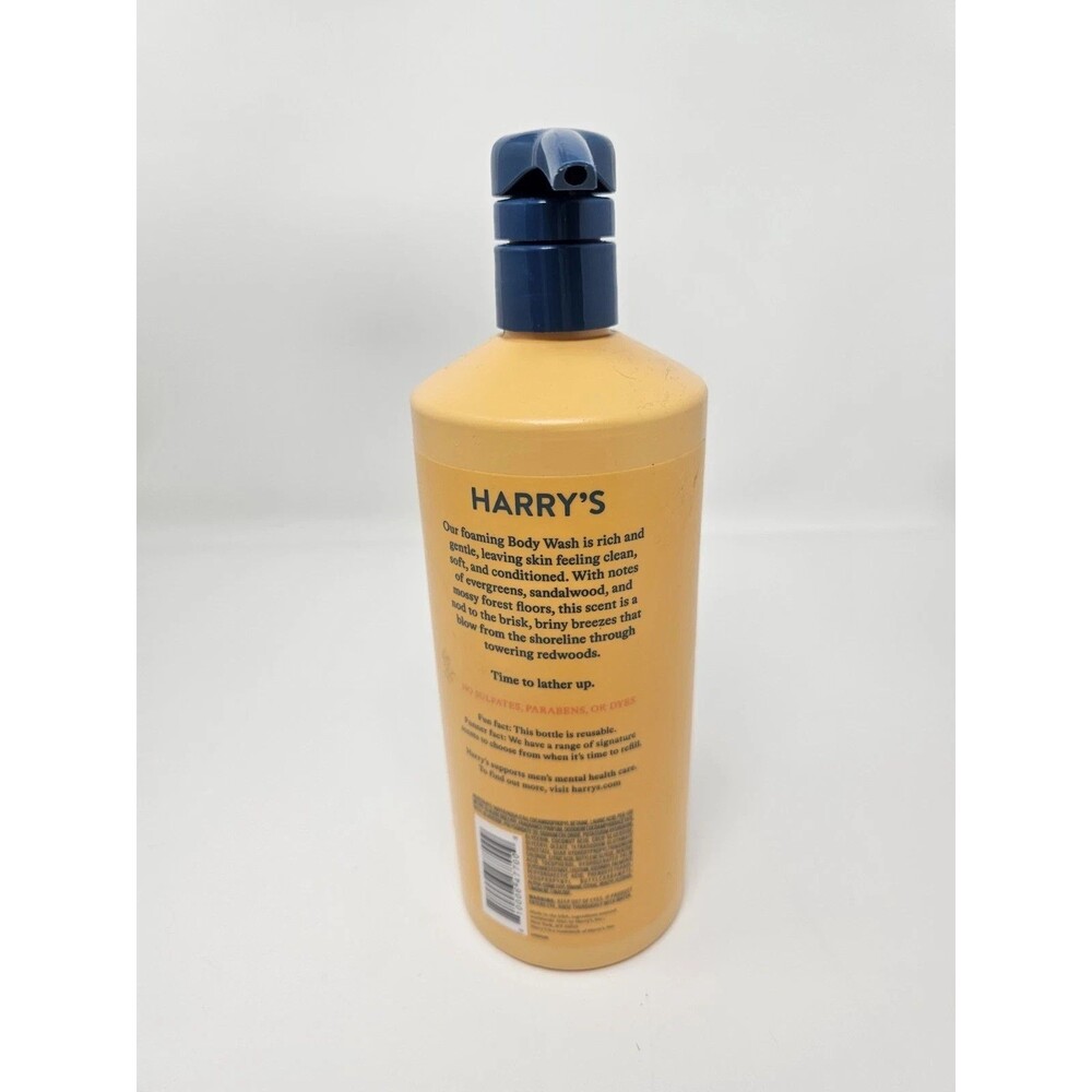 Harry's Men's Cleansing Body Wash Pump, Redwood Scent, 24 fl oz